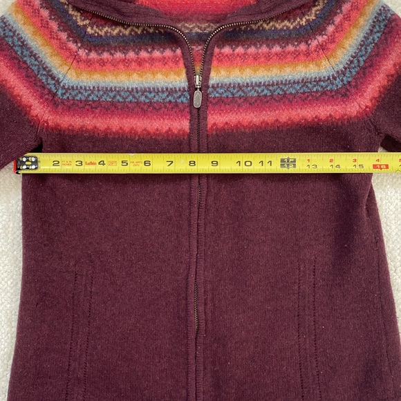 Eddie Bauer Lambs Wool Zip Up Sweater - Picture 3 of 7